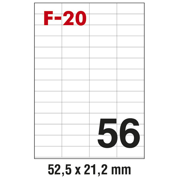 Etikete ILK pk100L Fornax F-20 ETIKETE