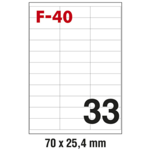 Etikete ILK pk100L Fornax F-40 ETIKETE