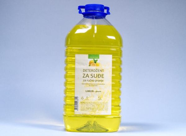 Deterdžent za ručno pranje posuđa 5000ml Fresh line limun