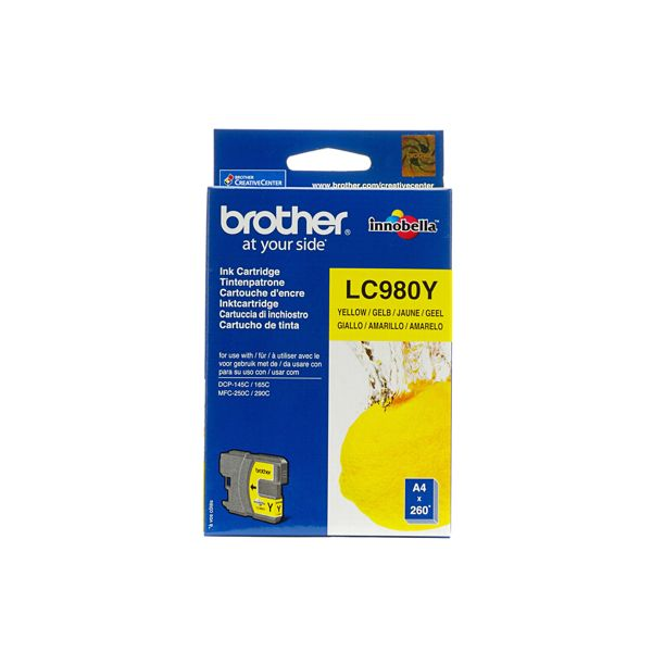 Brother original LC-980 tinta yellow žuta