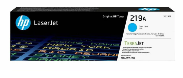HP Toner 219A W2191A Cyan 1,2K